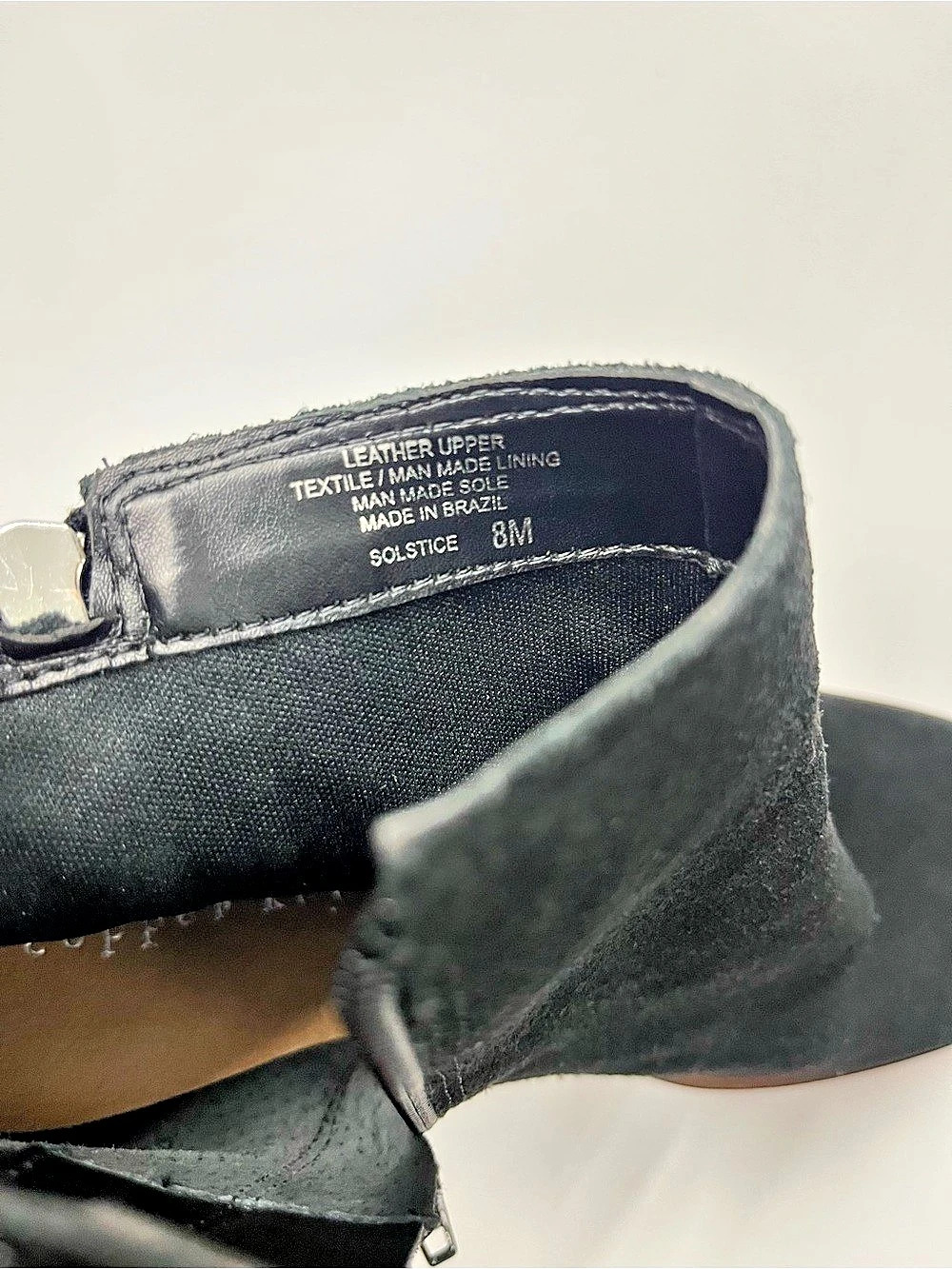 Copper Key Black Leather Ankle Boots US 8M - Picture 10 of 11